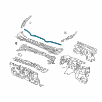 OEM 2019 Honda Civic Rubber, RR. Hood Seal Diagram - 74143-TET-H01