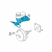 OEM Dodge Neon Brake Master Cylinder Diagram - 5015160AA