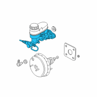 OEM 2000 Dodge Neon Brake Master Cylinder Diagram - 5015160AA