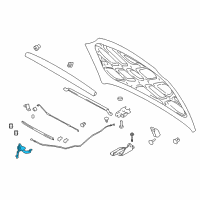 OEM 2002 Hyundai Elantra Latch Assembly-Hood Diagram - 81130-2D000