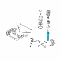 OEM 2007 BMW 328i Front Right Suspension Strut Diagram - 31-31-6-786-004