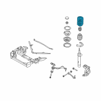 OEM 2013 BMW 128i Front Coil Spring Diagram - 31-33-6-767-377