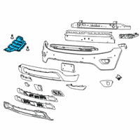 OEM Jeep Belly Pan-Front Diagram - 55079191AE