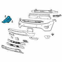 OEM 2021 Jeep Grand Cherokee Belly Pan-Front Diagram - 55079191AE