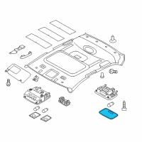 OEM 2014 Hyundai Elantra Lens-Room Lamp Diagram - 92851-1M000