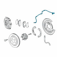 OEM 2017 Cadillac CTS Rear Speed Sensor Diagram - 22941968