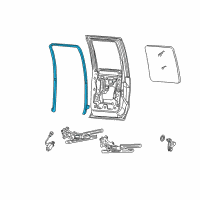 OEM Ford Run Channel Diagram - DC3Z-2625767-A