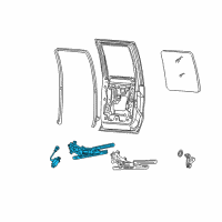 OEM 2003 Ford F-250 Super Duty Regulator Assembly Diagram - 8C3Z-2627001-B