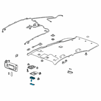 OEM Chevrolet Cruze Reading Lamp Assembly Diagram - 22774329