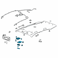 OEM Buick Map Lamp Assembly Diagram - 42514671