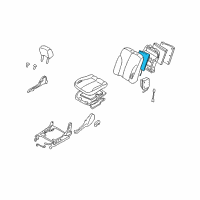 OEM 2002 Nissan Maxima Heater Unit-Front Seat Back Diagram - 87635-5Y500