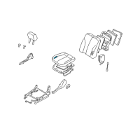 OEM 2003 Nissan Maxima Seat Cushion Pad Diagram - 873115Y500