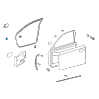 OEM 2018 Lexus GS350 Seal, Front Door Vent Diagram - 67837-30040