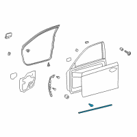 OEM 2018 Lexus GS350 WEATHERSTRIP, Front Door Diagram - 67863-30160