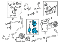 OEM Buick Envision Idle Control Valve Diagram - 55515677