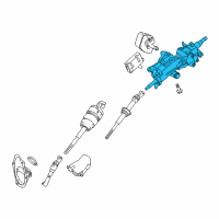 OEM Lexus IS250 Gear Assembly, Tilt Steering Diagram - 45810-30230