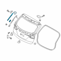 OEM 2015 Hyundai Santa Fe Sport Gate Assembly-Power Tail, LH Diagram - 81770-2W600