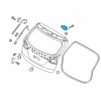 OEM 2017 Hyundai Santa Fe Sport Hinge Assembly-Tail Gate Diagram - 79710-2W000