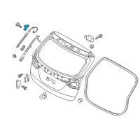 OEM Hyundai Bracket Assembly-TAILGATE LFTR BODYSIDE Diagram - 81782-2W650