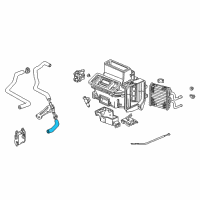 OEM 2000 Acura TL Hose B, Water Inlet Diagram - 79722-S87-A00