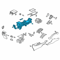 OEM Acura RDX CONSOLE *NH900L* Diagram - 83401-TJB-A21ZA