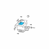 OEM Buick Rainier Valve Assembly Diagram - 89027155