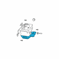 OEM 2004 Chevrolet Trailblazer EXT ABS Control Module Diagram - 15087393