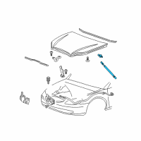 OEM 2002 Mercury Sable Support Cylinder Diagram - 2F1Z-16C826-BA