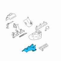 OEM 2003 Chrysler Sebring Exhaust Left Manifold Diagram - MR481815