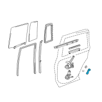 OEM 1998 Toyota Tercel Regulator Handle Diagram - 69260-20090-B3