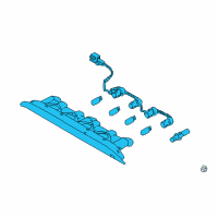 OEM Kia Rio Lamp Assembly-High Mounted Stop Diagram - 92700H9010