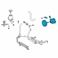 OEM 2015 Toyota Land Cruiser Power Steering Pump Diagram - 44310-60490