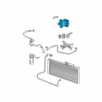 OEM 2003 Dodge Dakota COMPRES0R-Air Conditioning Diagram - 55057334AA