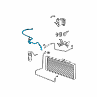 OEM 2002 Dodge Ram 1500 Line-A/C Suction & Discharge Diagram - 55056053AB