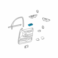 OEM Ford Crown Victoria Window Switch Diagram - 8E5Z-14529-AA