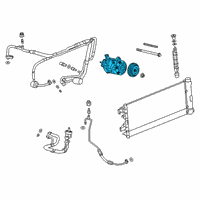 OEM 2021 GMC Sierra 1500 Compressor Diagram - 84495405