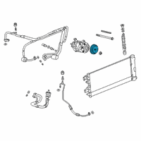 OEM GMC Sierra 1500 Clutch & Pulley Diagram - 84493361