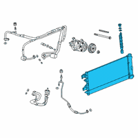 OEM Chevrolet Silverado Condenser Diagram - 84537760