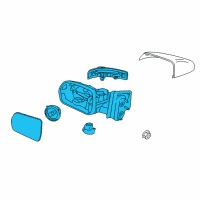 OEM 2019 Ford Edge Mirror Outside Diagram - JT4Z-17682-EA