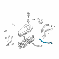 OEM 1999 Infiniti QX4 Band Assy-Fuel Tank, Mounting Diagram - 17407-0W010