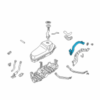 OEM 2002 Nissan Pathfinder Tube Assy-Filler Diagram - 17221-5W500