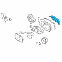 OEM 2006 Honda Civic Cap, Driver Side Housing (Silver Metallic) Diagram - 76255-SVA-A11ZF