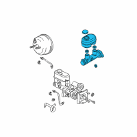 OEM 2004 Dodge Ram 2500 Brake Master Cylinder Diagram - 5093407AA