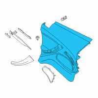 OEM BMW M6 Side Trim Panel, Leather, Left Diagram - 51-43-8-056-159