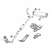 OEM Jeep Exhaust Hanger Diagram - 68320443AC