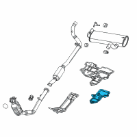 OEM 2022 Jeep Wrangler Exhaust Diagram - 68299654AC