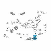 OEM 2007 Lexus ES350 Computer Sub-Assembly, HEADLAMP Diagram - 81107-33761