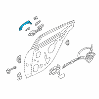 OEM Nissan Altima Handle Outside Diagram - 82640-6CA0A