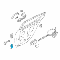 OEM Nissan Altima Hinge-Rear Door Diagram - 82420-6CA0A