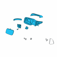 OEM Ford Explorer Mirror Outside Diagram - BB5Z-17683-AA